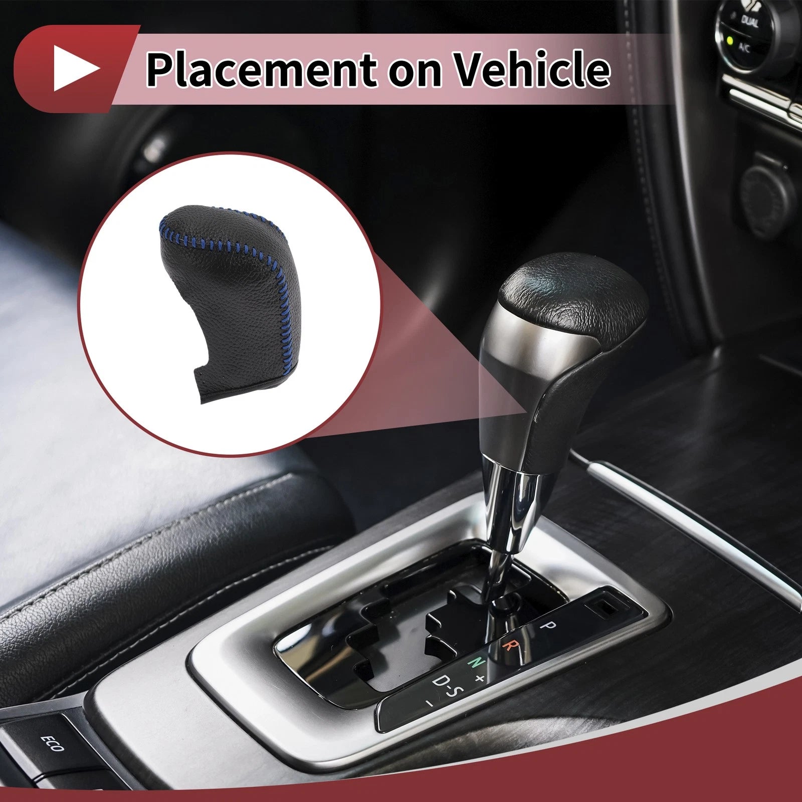 Gear Shift Knob Cover Replacement for Hyundai Sonata (2011–2014)
