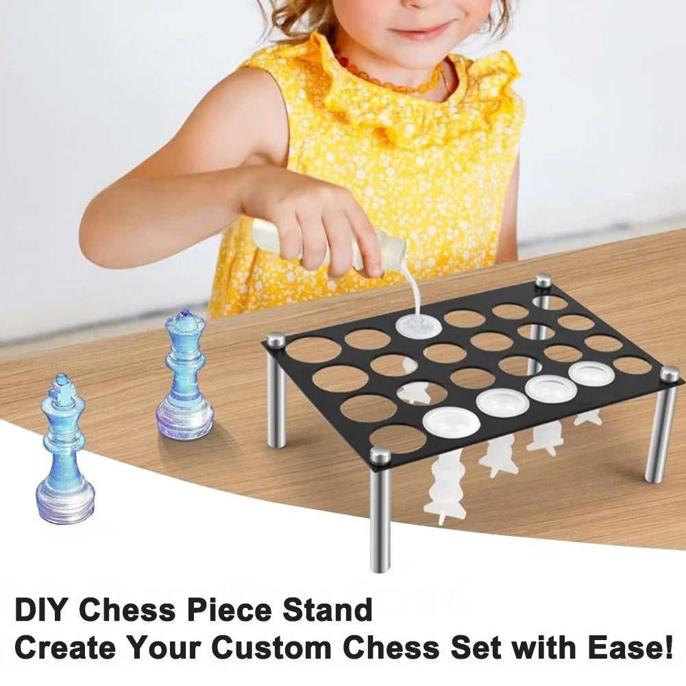 Chess Piece Holder for DIY Molds (Heat Resistant, Stable, Easy Setup)