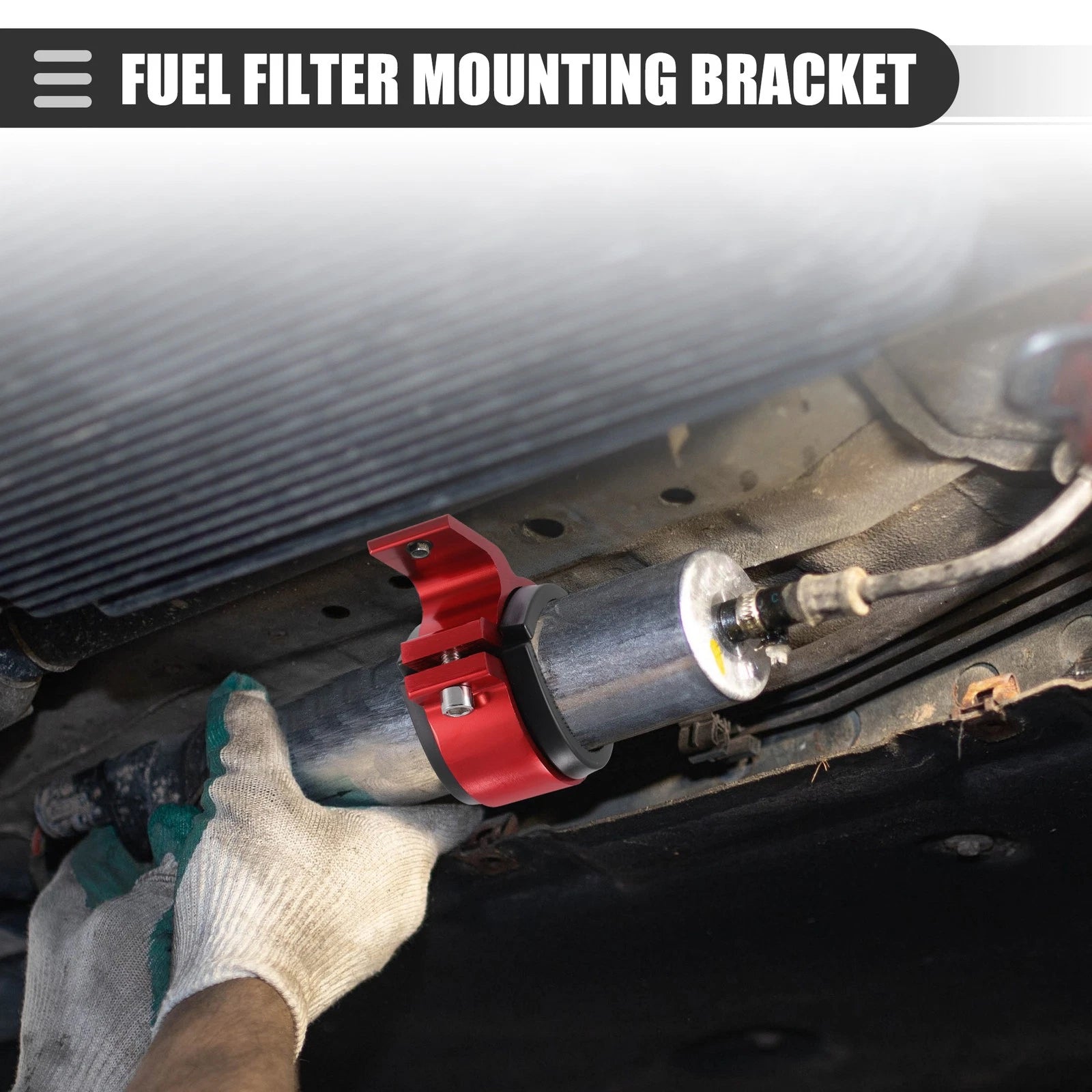 2X Fuel Filter Mounting Bracket Clamp 60mm ID for Universal Fit