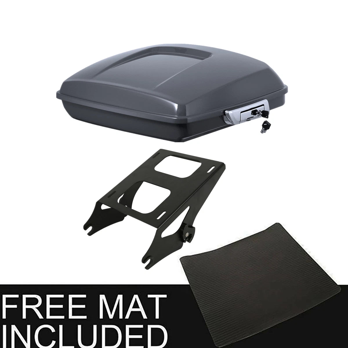 Trunk Mount Rack for Harley Touring Electra Glide (2014–2025) - Gunship Gray