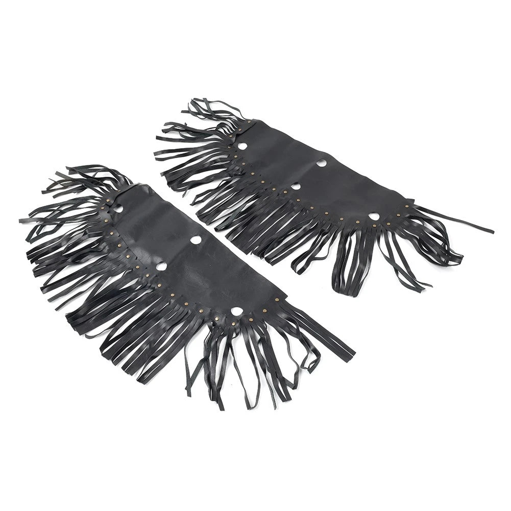 Front Rider Floorboard Fringe Covers for Honda, Yamaha, Harley