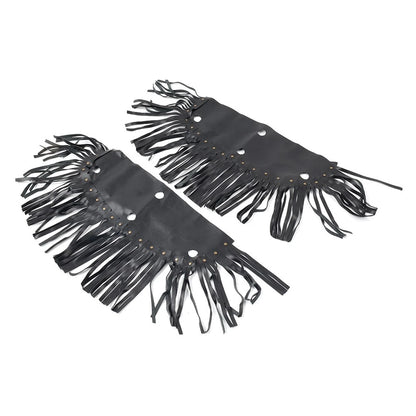 Front Rider Floorboard Fringe Covers for Honda, Yamaha, Harley