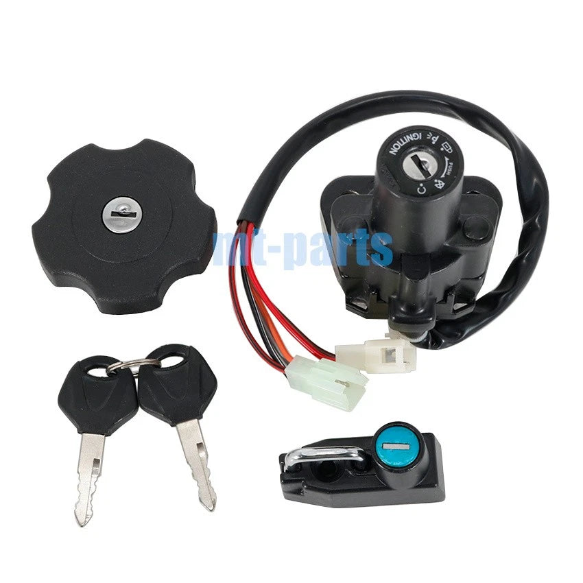 Ignition Key Switch Fuel Cap Set for Yamaha XT500E (1995–1996, 2000–2002) & XT600E (1996–2002)