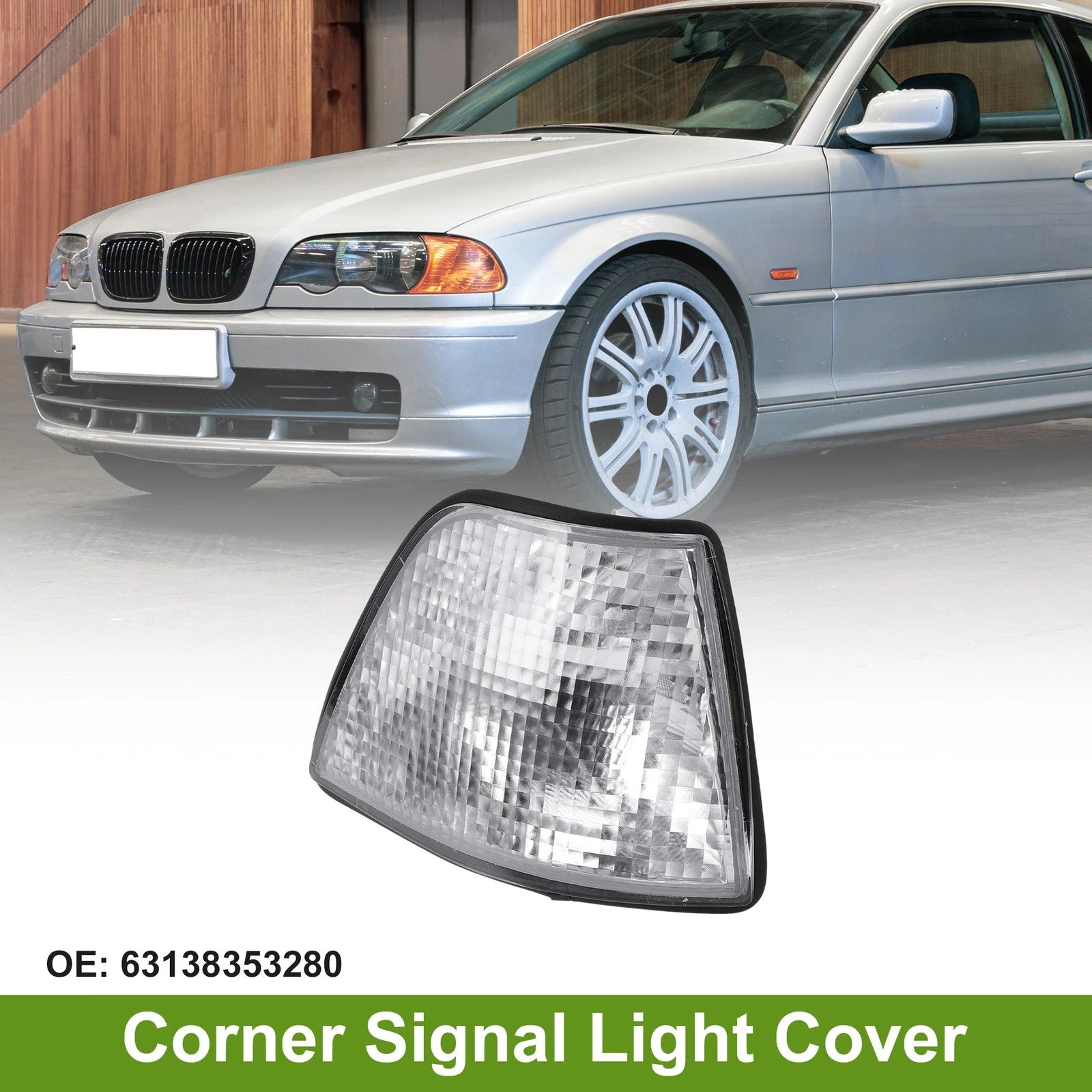 Right Corner Signal Light Cover Replacement for BMW 3 Series (1992–1998)