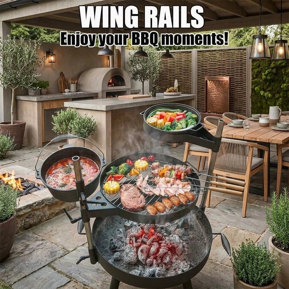 Stainless Steel Chicken Wing Rack for BBQ Grill (Consistent Results)