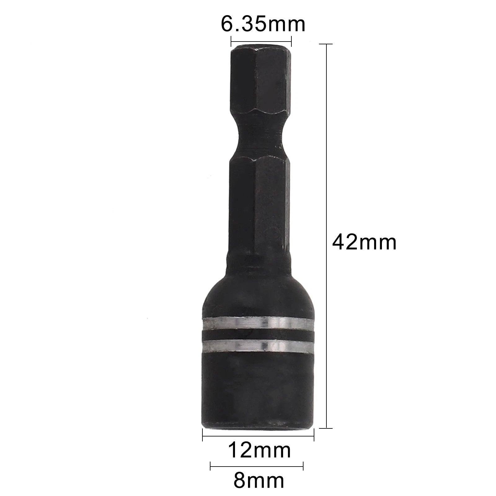 8mm Hex Shank Magnetic Nut Driver Adapter for Various Drills (Universal)