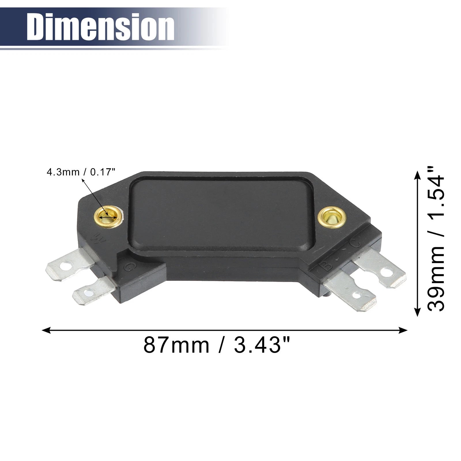 Ignition Module Replacement Fit for Chevy Olds Buick (1974–1988) Black