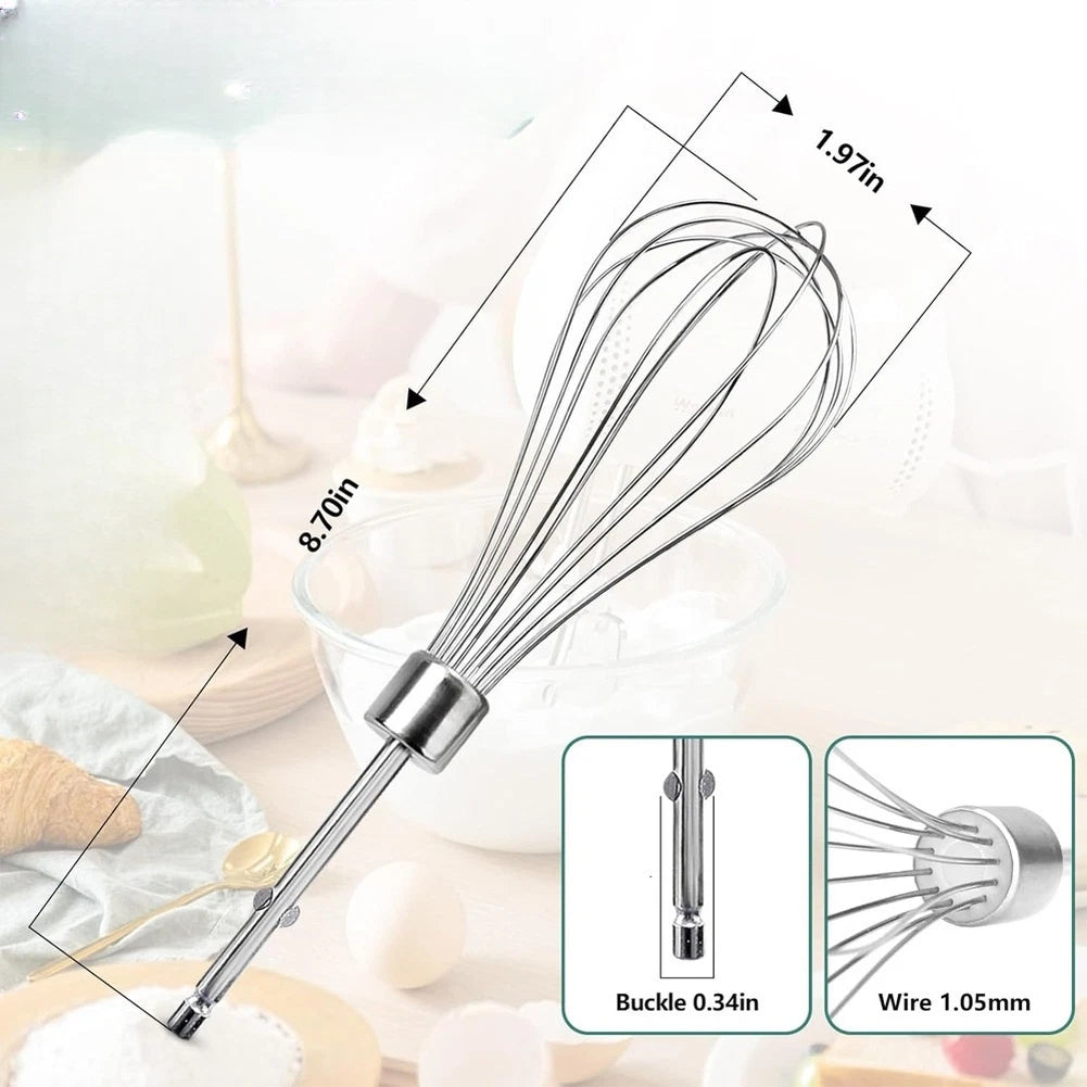 3 Piece Stainless Steel Egg Beater Mixing Tool