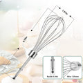 3 Piece Stainless Steel Egg Beater Mixing Tool