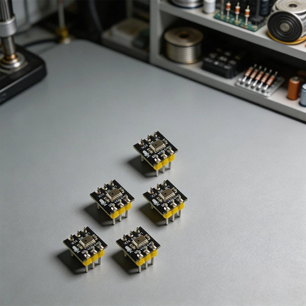 5-Pack INMP441 24-Bit I2S Omnidirectional Microphone Module Black PCB