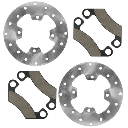 Rear Brake Pads Replacement With Disc Rotor for John Deere XUV560 S4 XUV590i S4 (2018–2020)