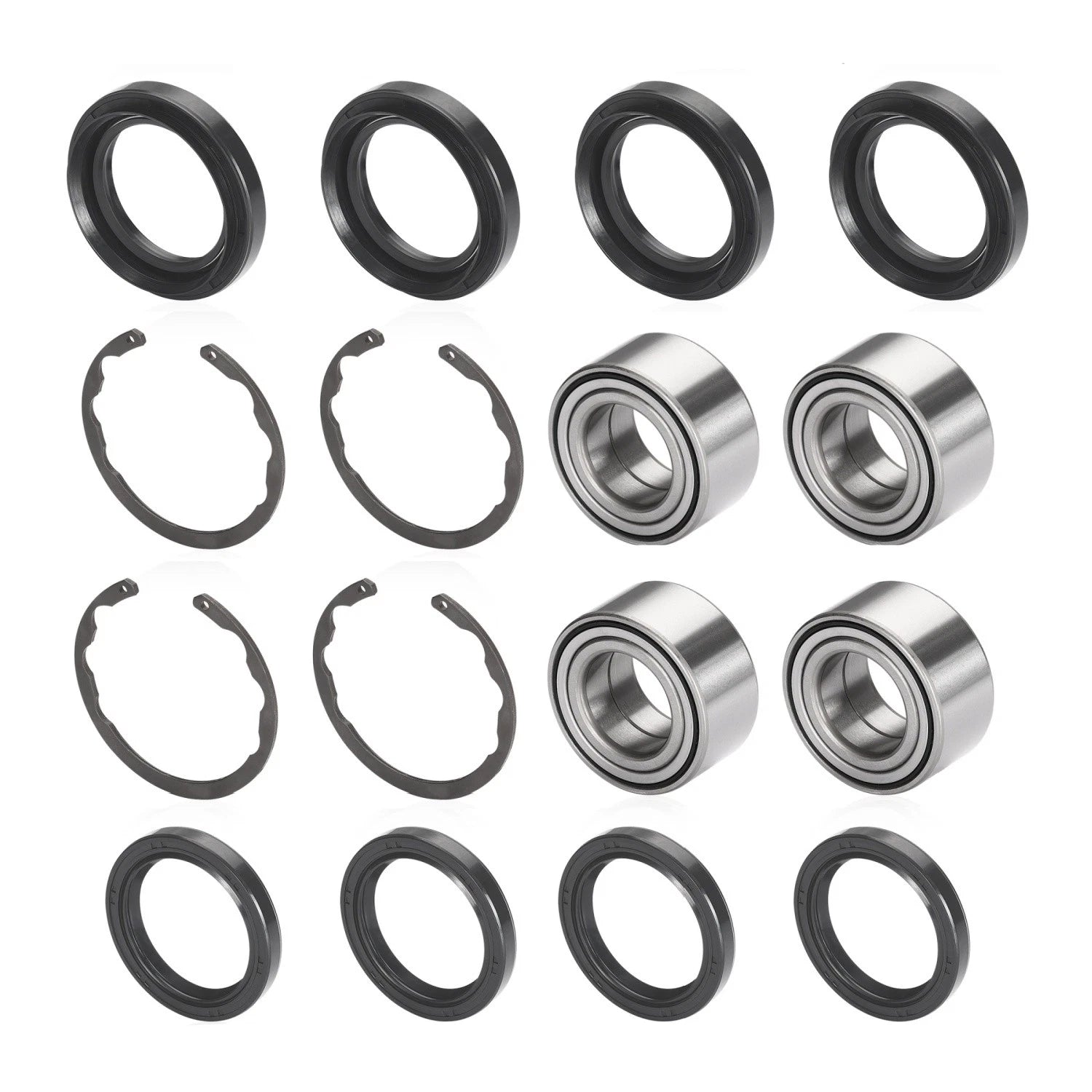 4X Wheel Bearing w/Circlip for Kawasaki Bayou Prairie 300 400 (1990–2004)