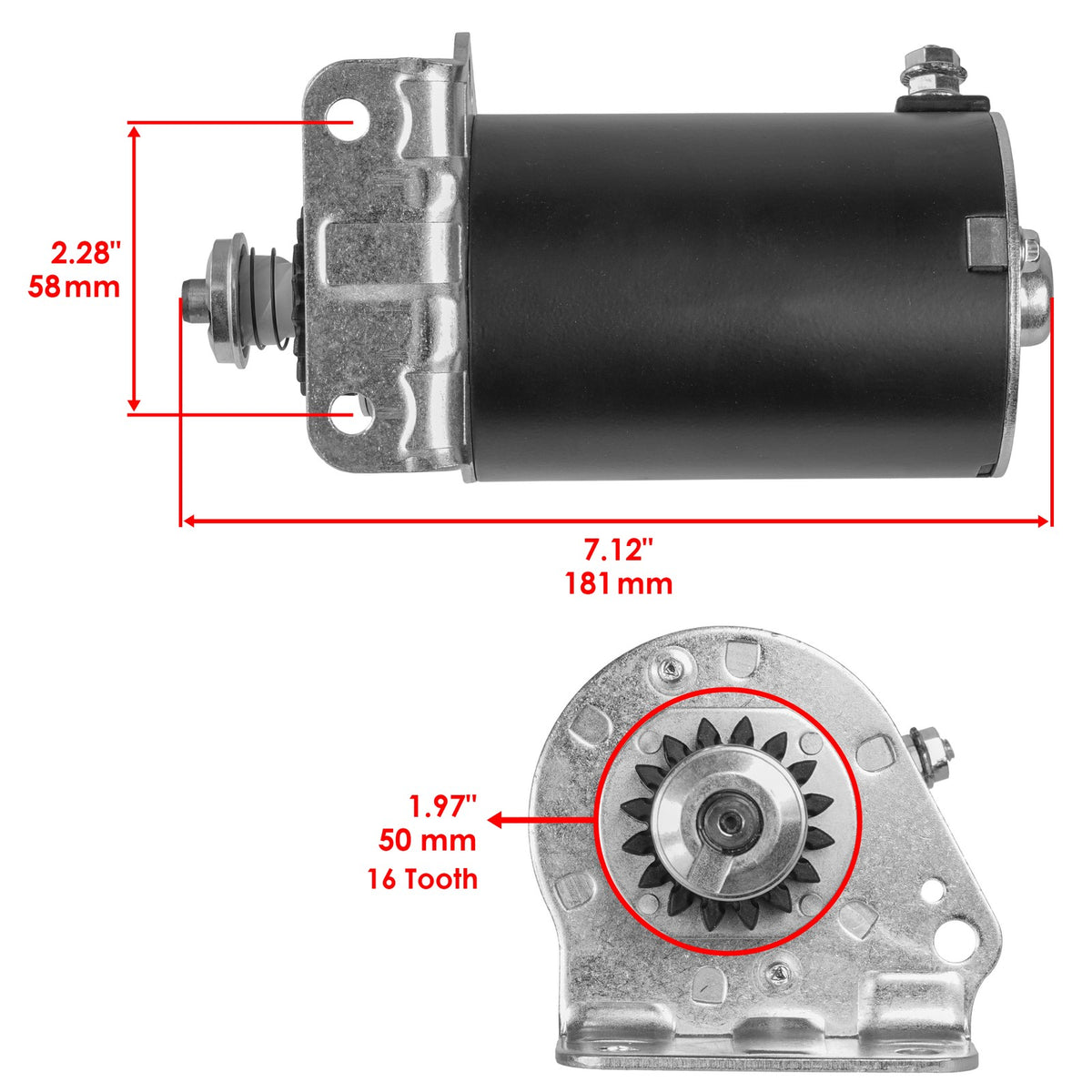 Starter Motor and Solenoid Replacement for Husqvarna YTH2448 YTH2454 (2012–2018)