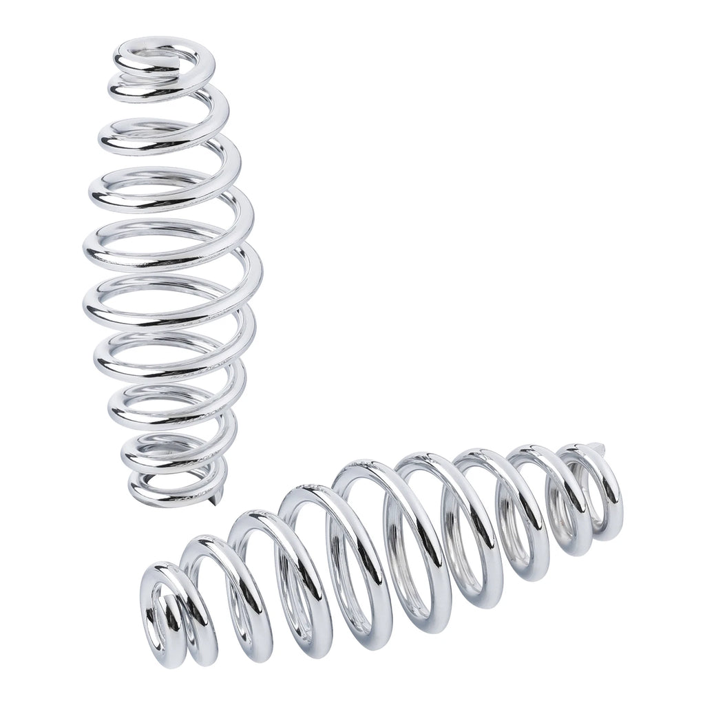 Chrome 5" Barrel Solo Seat Springs for Harley Softail (–2017)