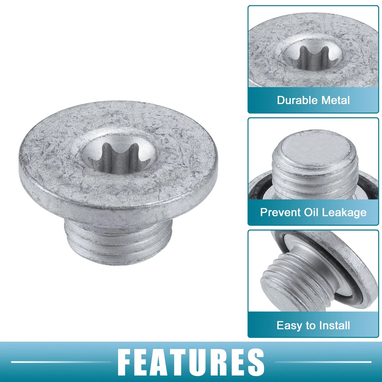 Oil Drain Plug Set for Chevrolet Astra 2000–2008 10pcs Metal