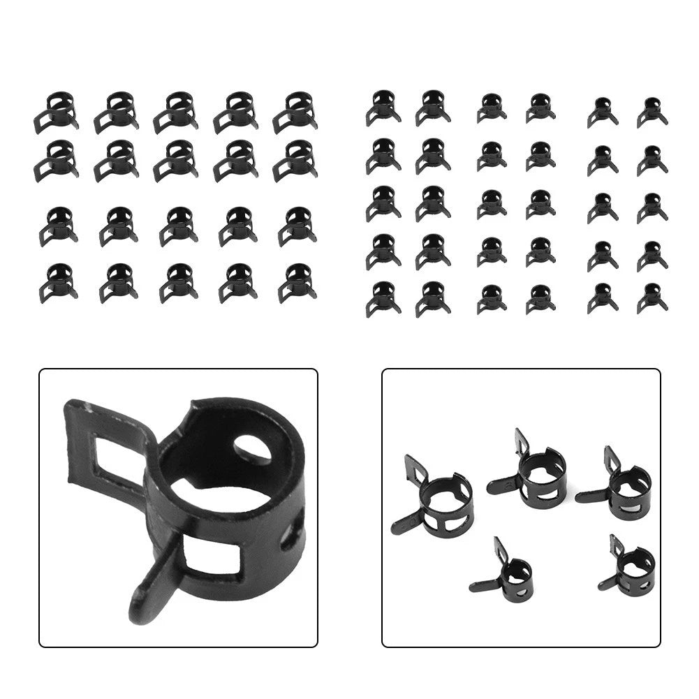 Spring Hose Clips for MINI (2001–2023) - Black Self Clamping Fixing Hardware