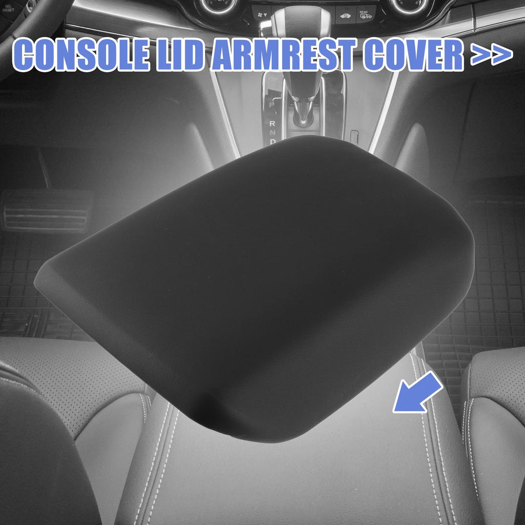 Console Lid Armrest Cover for Honda CRV 2012–2016 Armrest Cover Pad Black