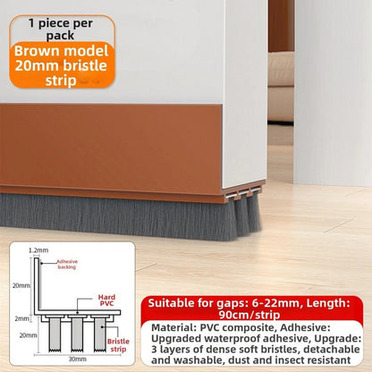 Self PVC Door Seal Strip for Draft and Noise Reduction