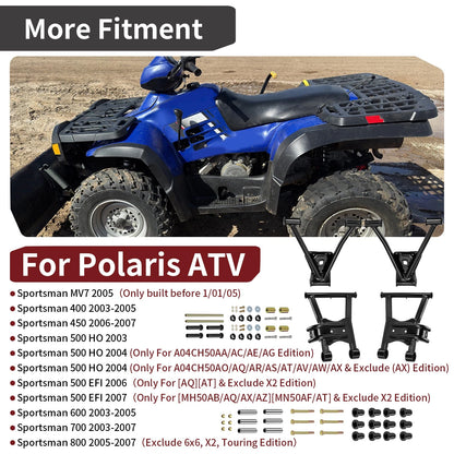 Rear Upper Lower A-Arm Kit for Polaris Sportsman 800 (2005–2007)