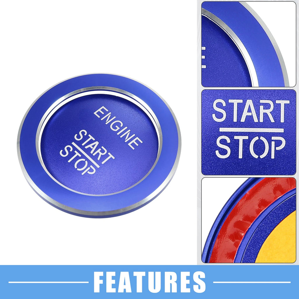 Engine Start Stop Button Cover Sticker Replacement for Mercedes-Benz B C GLC (2012–2023)