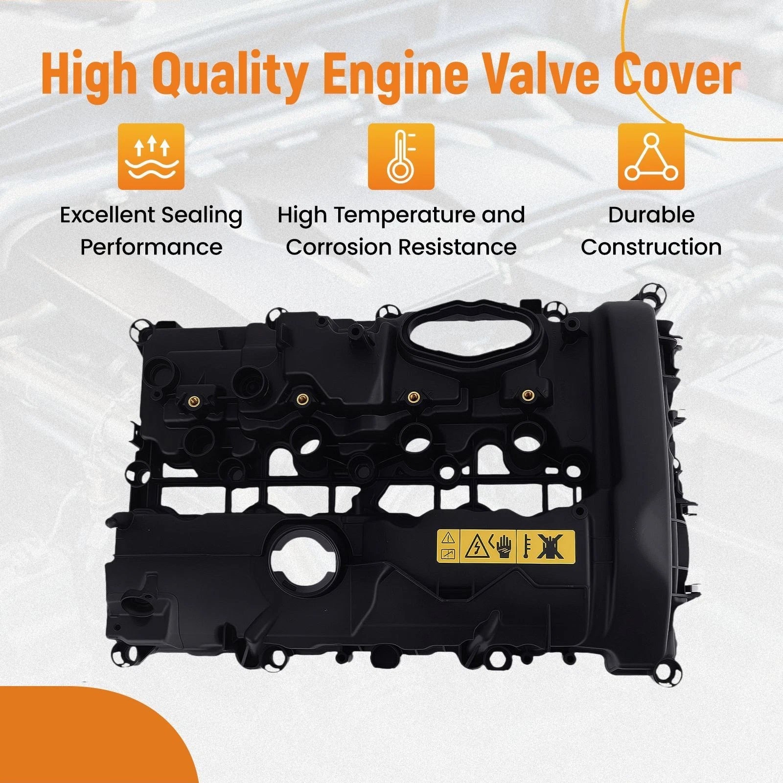 Engine Valve Cover Kit for BMW B48 2.0L (2016–2020) w/Mounting Hardware