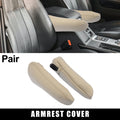 Front Seat Armrest Cover Microfiber Leather Beige for Toyota Sienna (2011–2020)
