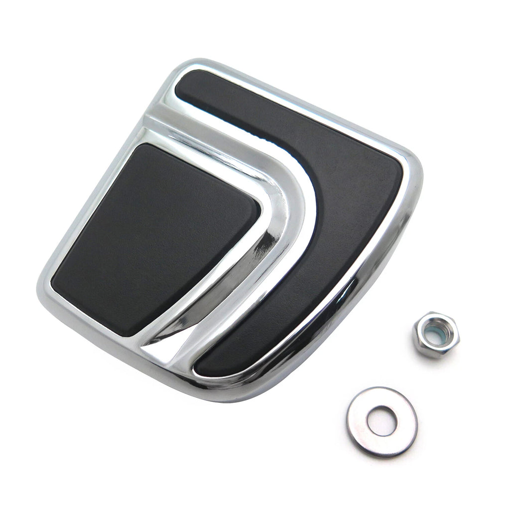 Chrome Airflow Brake Pedal Pad for Harley Dyna Wide Glide (2012–2017)