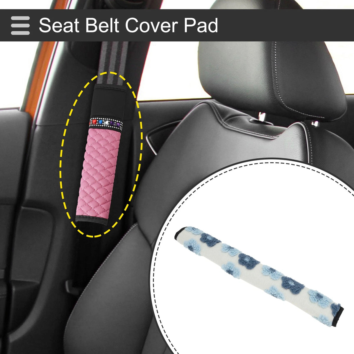 Seat Belt Cover Pad for Universal Fit (50cm)