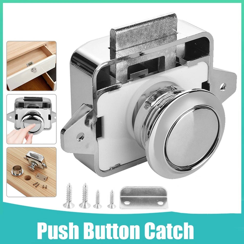 RV Button Catch Lock Screws for Yacht Boat Cabinet Caravan Cupboard