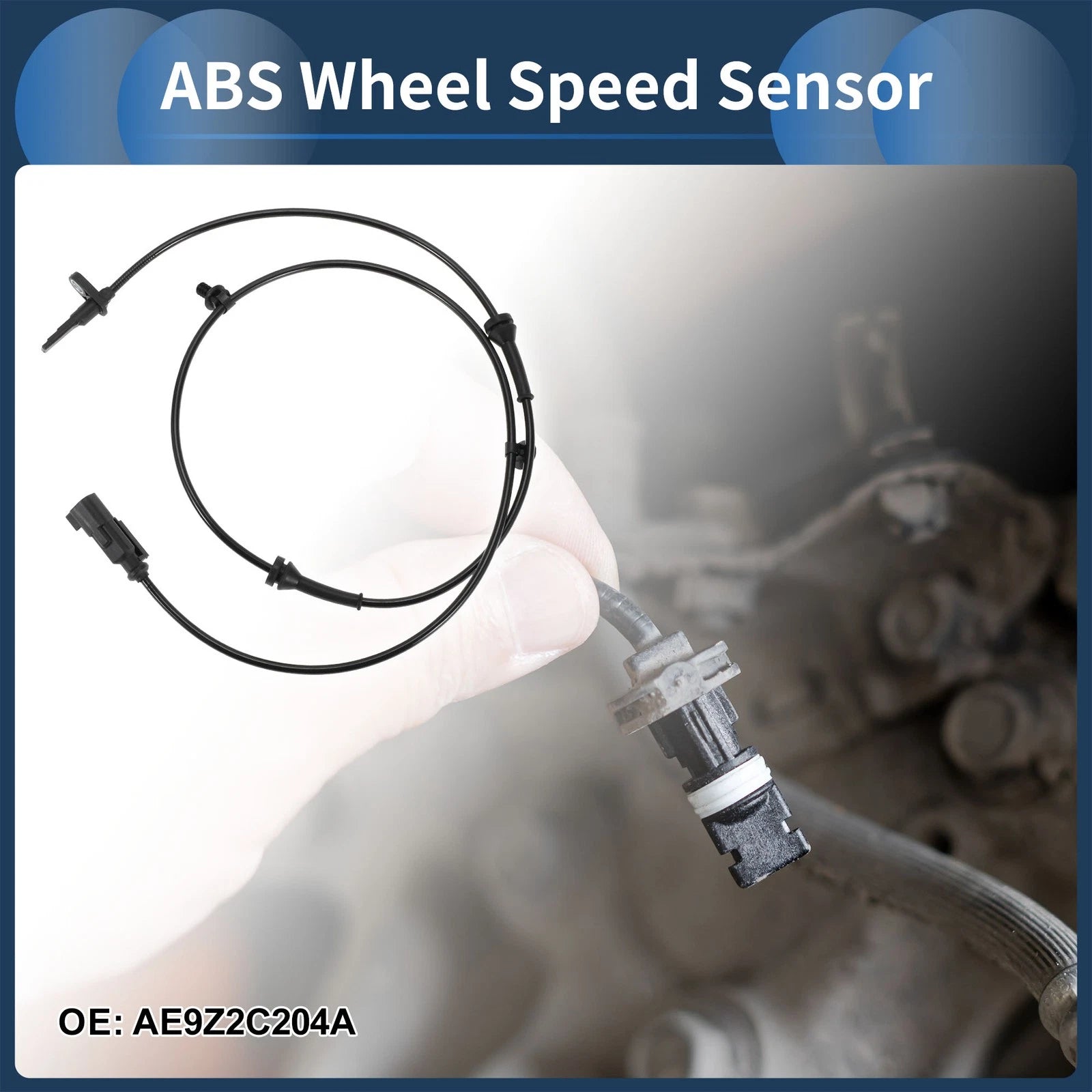 ABS Wheel Speed Sensor No.AE9Z2C204A for Ford Flex (2010–2012) Front