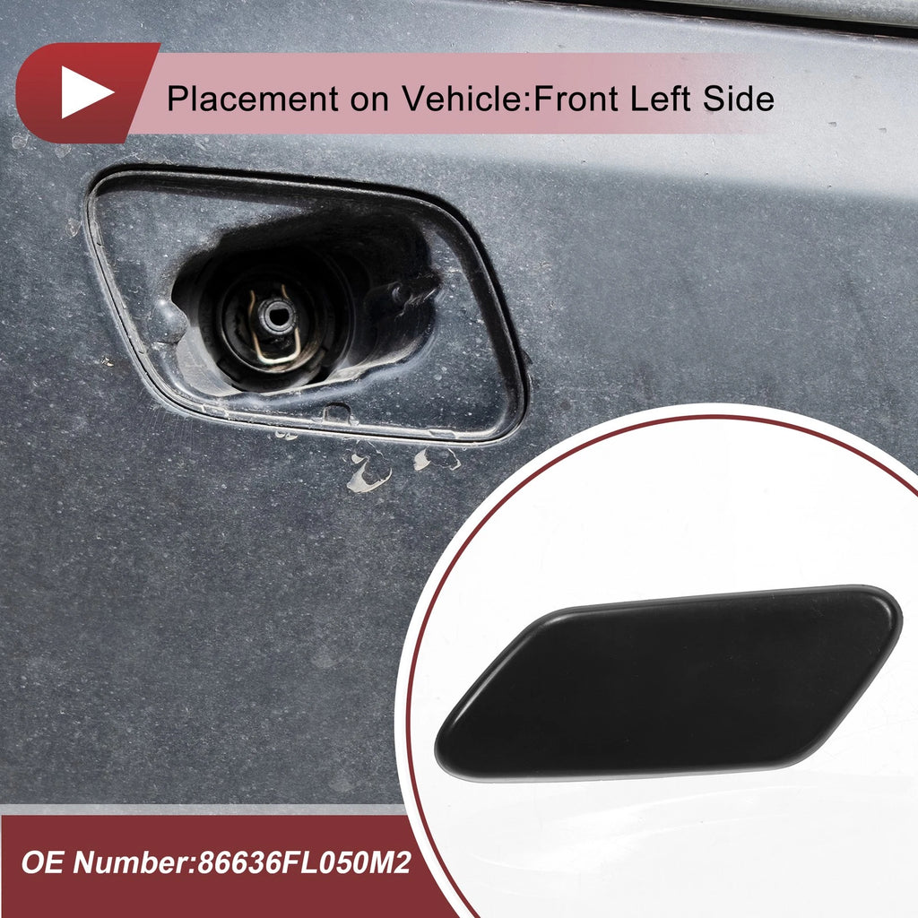 Front Left Washer Nozzle Cover Cap Replacement for Subaru XV Crosstrek (2018–2020)