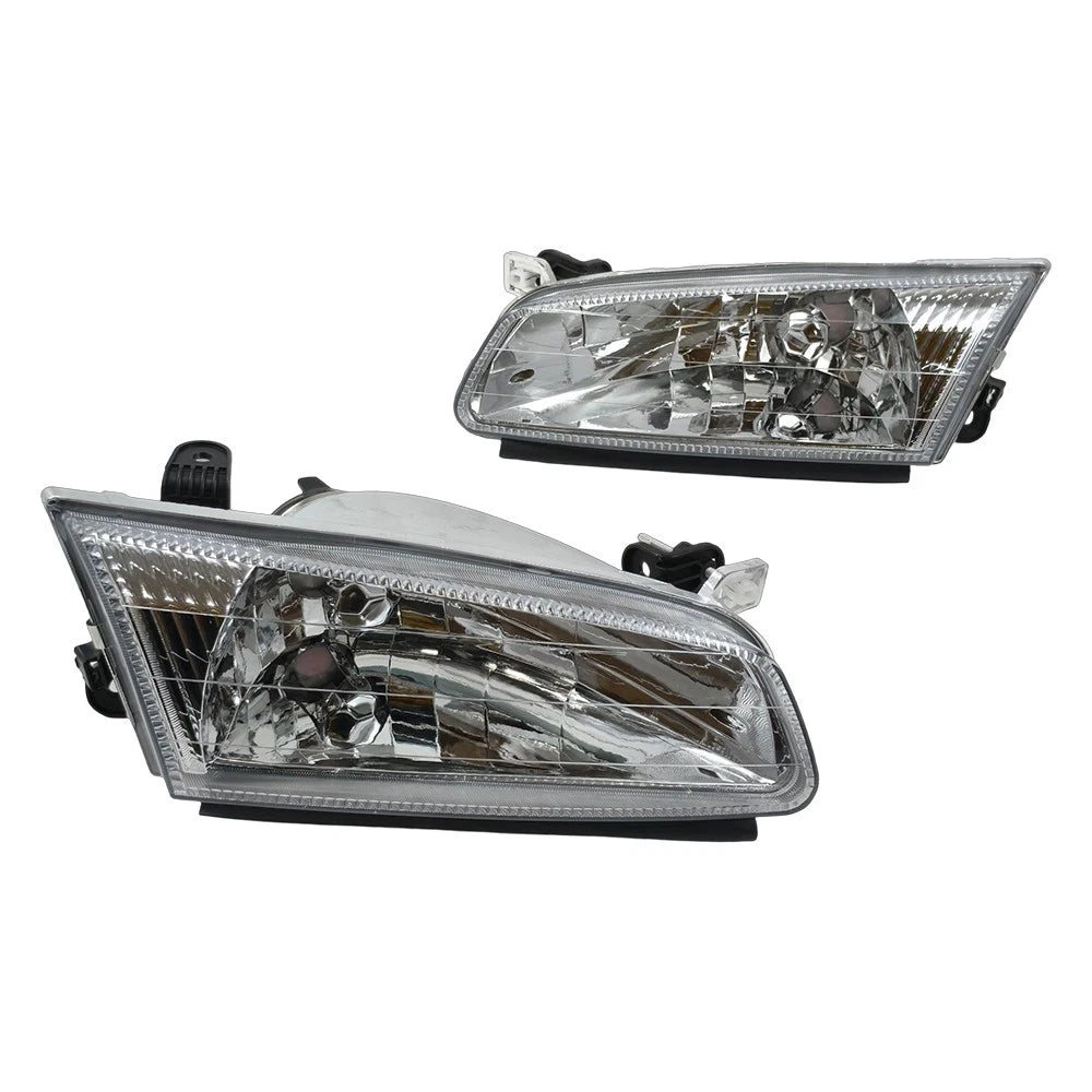 2X Crystal Halogen Headlights for Toyota Camry (1997–1999)
