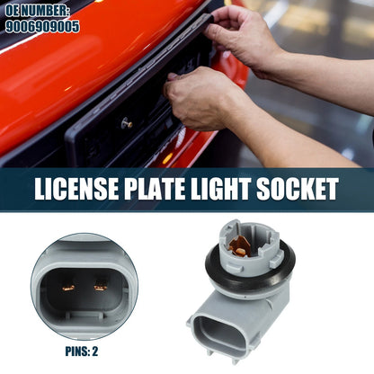 License Plate Light Socket for Toyota Tacoma (1995–2004) 2 Pins No.9006909005