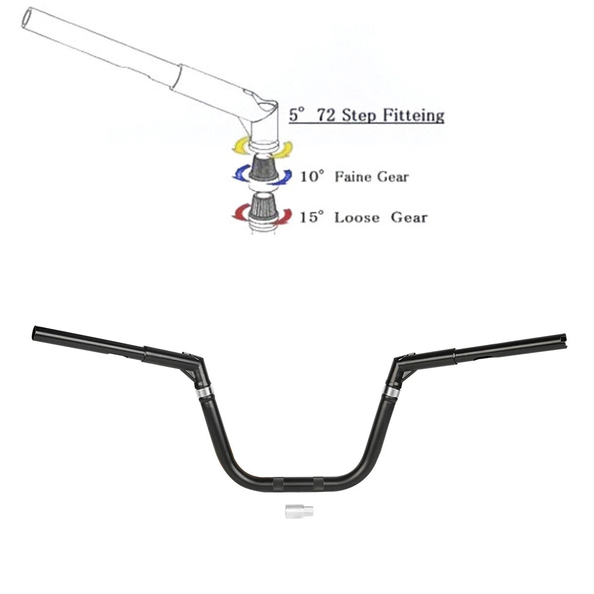 Adjustable 12" Rise Handlebar for Harley Softail (2000–2022)
