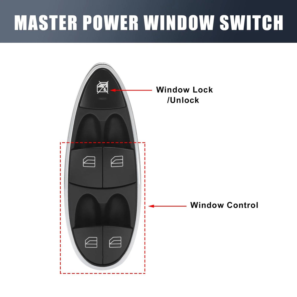Power Window Switch Driver Side Replacement for Mercedes-Benz E280 (2007)