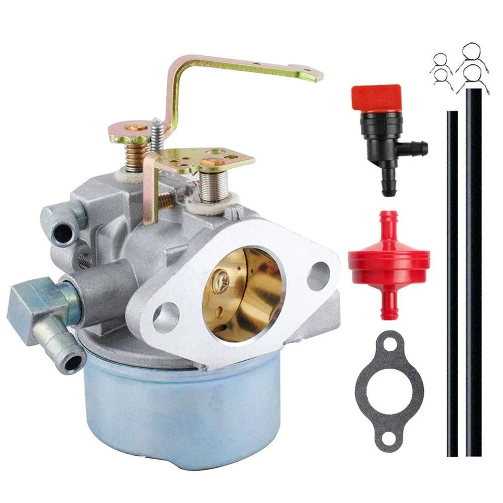 Carburetor Kit for Tecumseh 8HP 10HP Engines (Fuel Line & Filter Included)