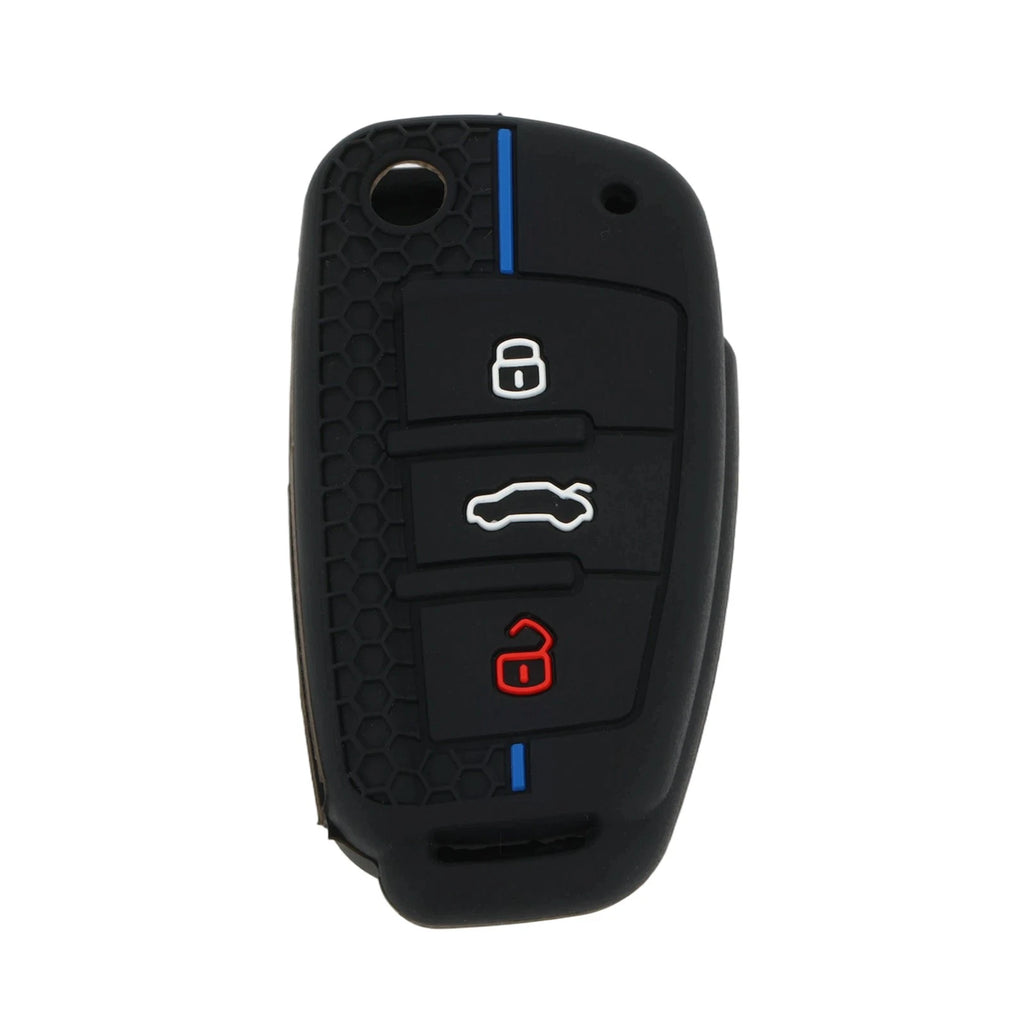 Silicone Key Case with 3 Buttons for Audi A1 A3 (2010–2020)
