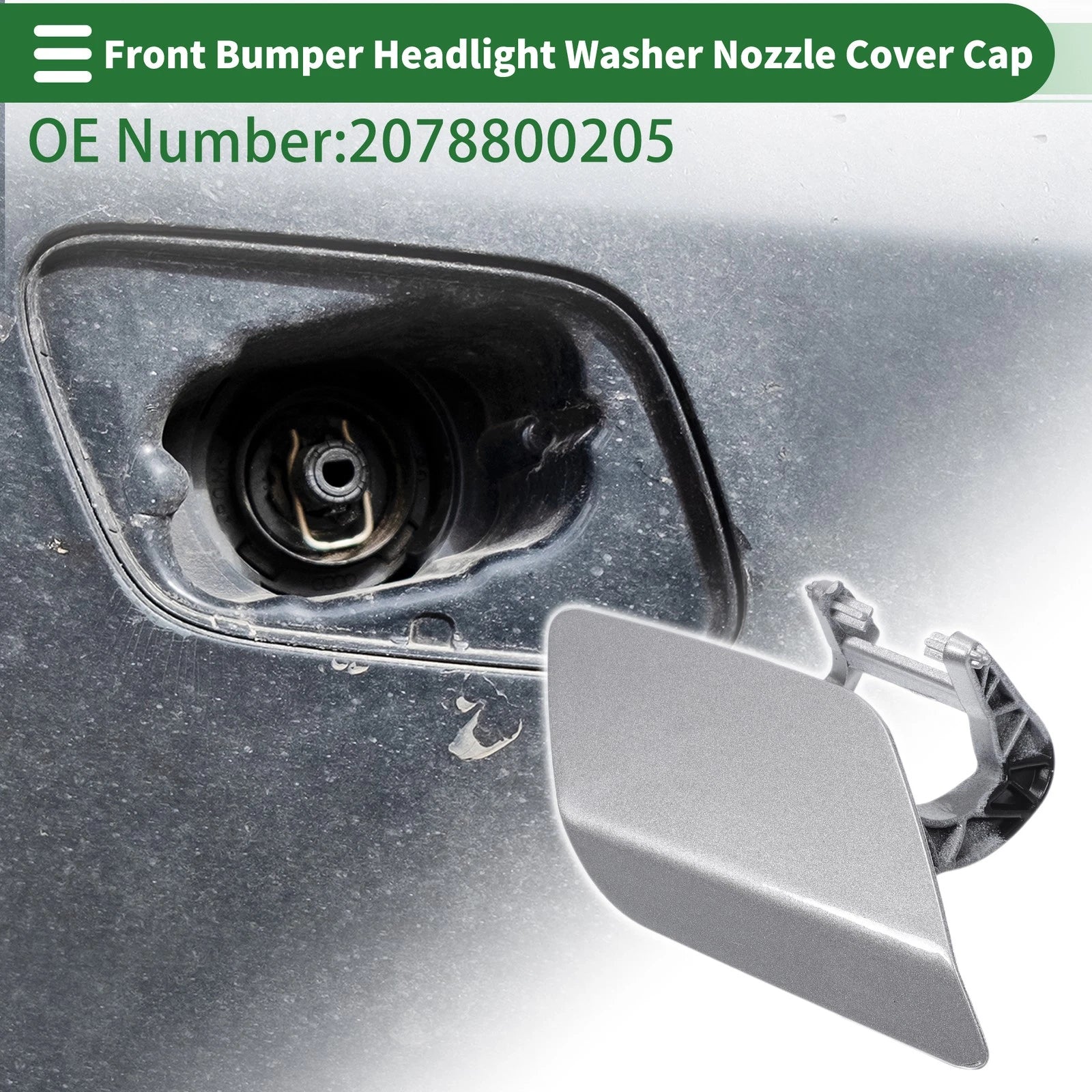 Front Right Headlight Washer Nozzle Cover Cap for Mercedes-Benz (2010–2019)