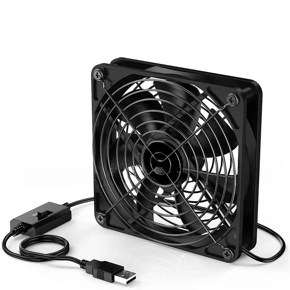 USB Fan 5V with 3 Speeds for Routers, Laptops, Computers
