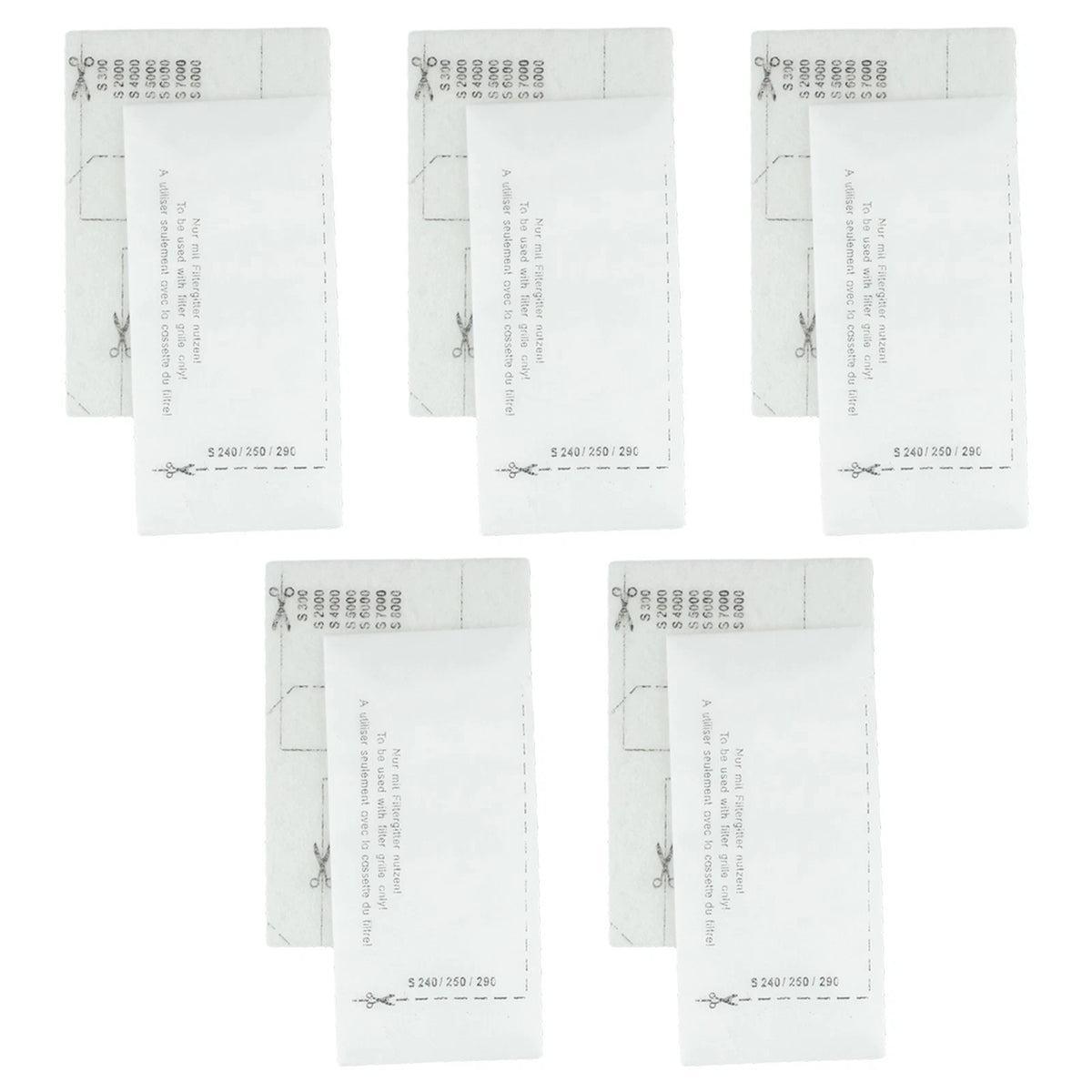 10pcs Air Clean Filter for Miele S240/S250/S290/S300/S4/S5 Series