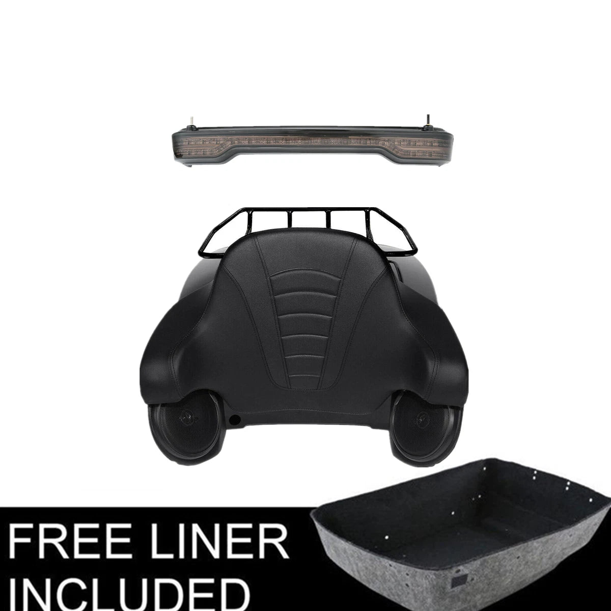 Trunk Rack Speakers Tail Light Pad for Harley Touring (2014–2023)