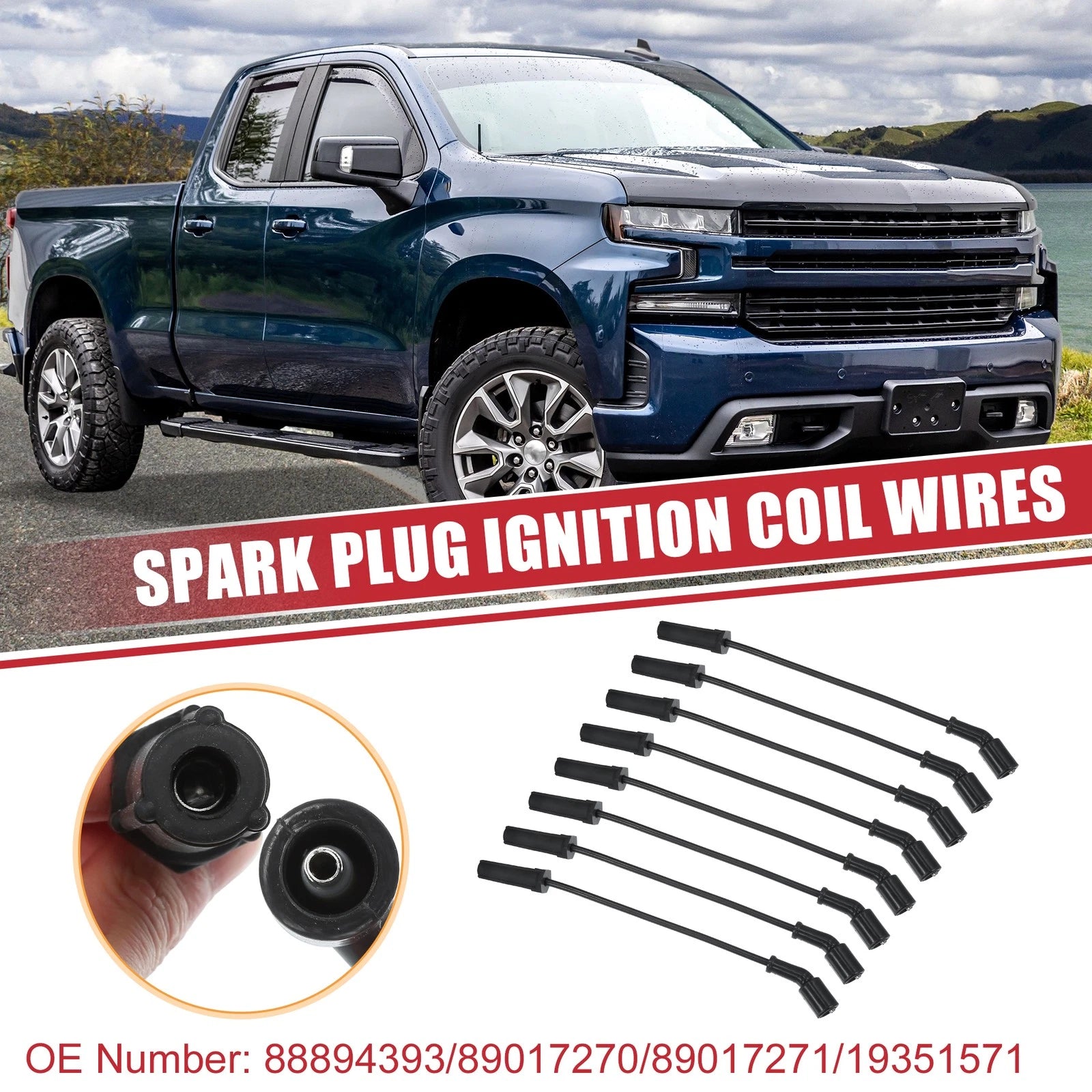 Spark Plug Wire Ignition Coil Cable Replacement for Chevrolet Avalanche (2002–2013)