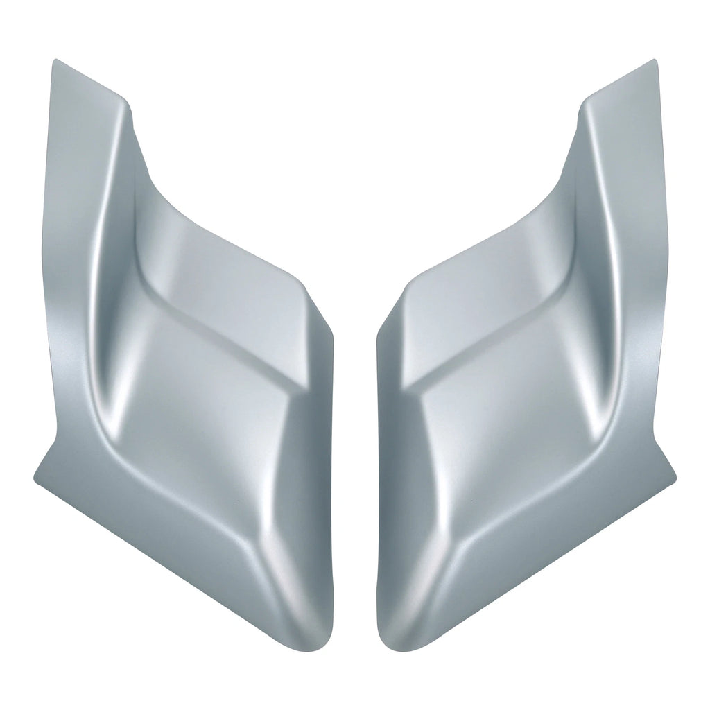 Stretched Side Covers for Harley Touring Glide (2014–Present) - Barracuda Silver Denim