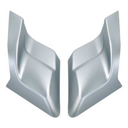 Stretched Side Covers for Harley Touring Glide (2014–Present) - Barracuda Silver Denim