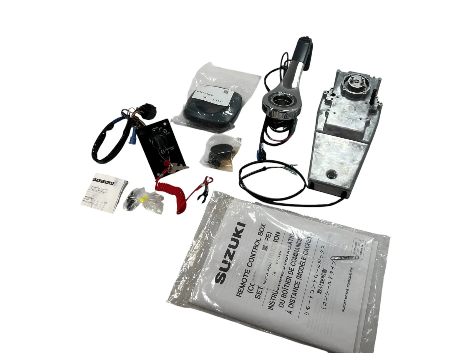 Flush/Side Mount Control Kit with Key Switch for Suzuki - 67000-93JN0