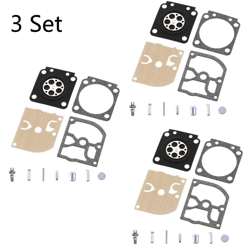 Set of 3 Carburetor Rebuild Kits for Stihl 017 018 MS180 MS170 Zama RB-77