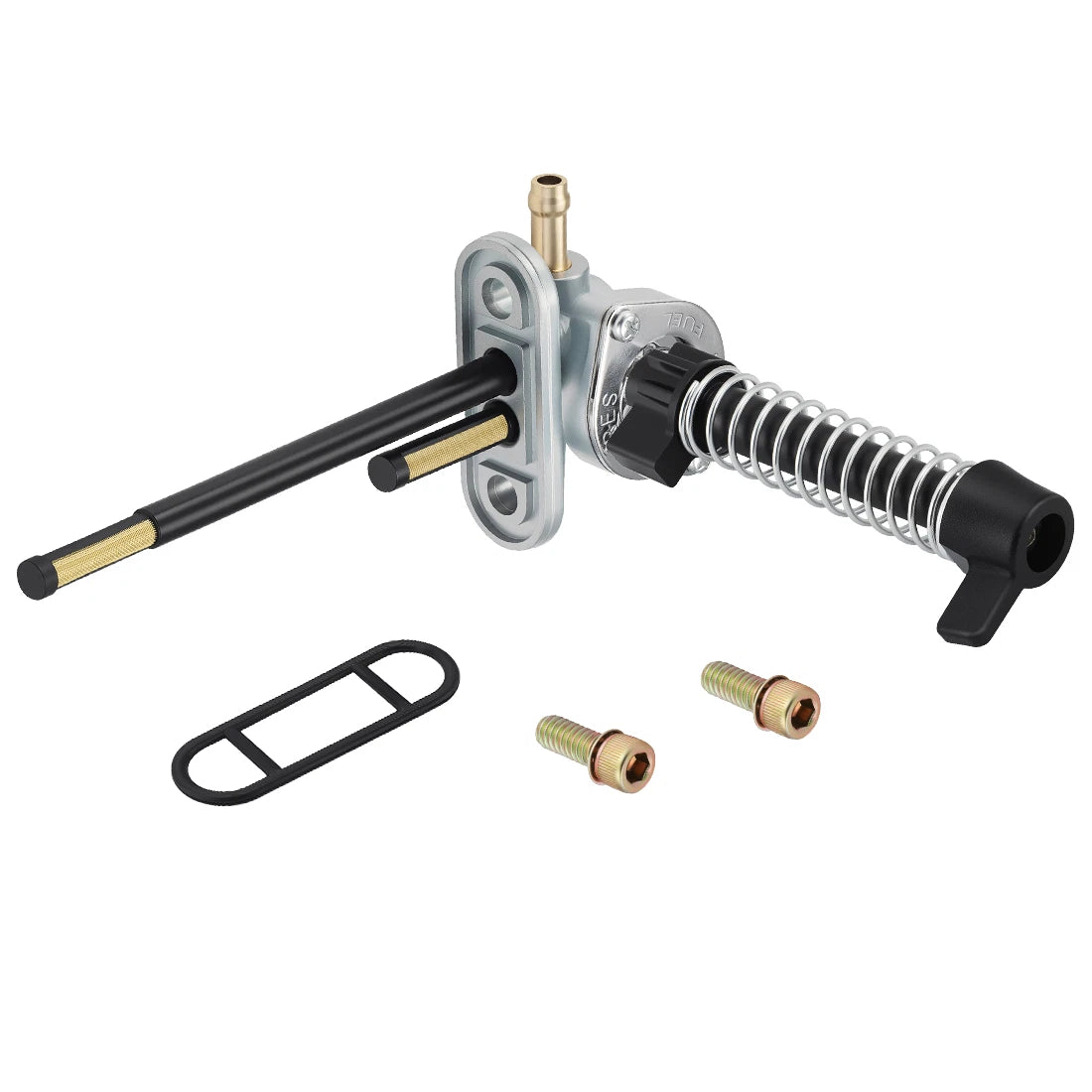 Aluminum Fuel Valve Petcock + Lever Extension Kit for Polaris Big Boss