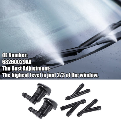 Set of 2 Windshield Washer Nozzles No. 68260029AA for Chrysler 300 (2005–2010)