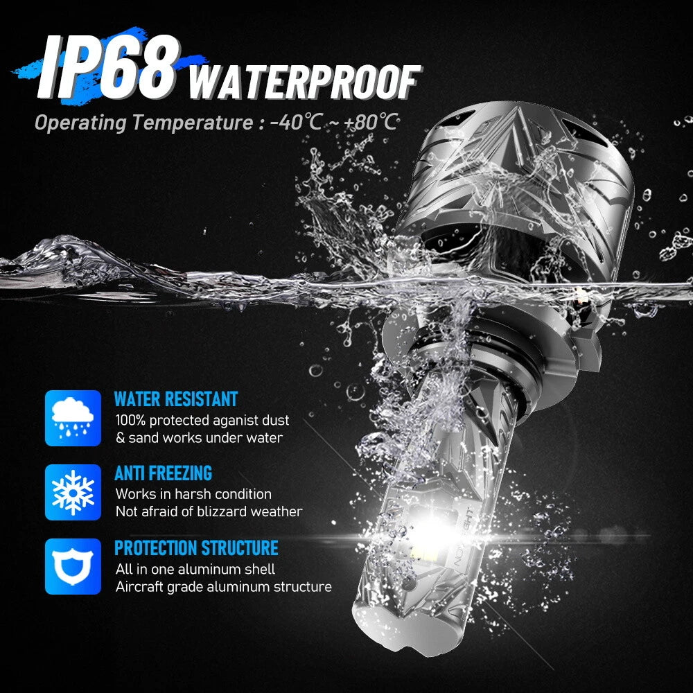 2X HB3 9005 LED Headlight Bulbs for