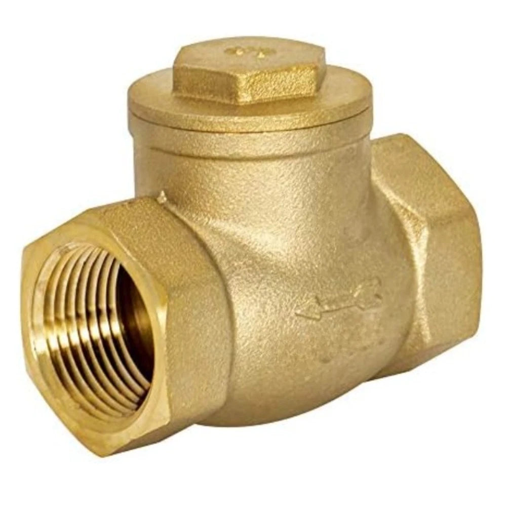 1 Inch NPT Brass Swing Check Valve for Pipe Systems